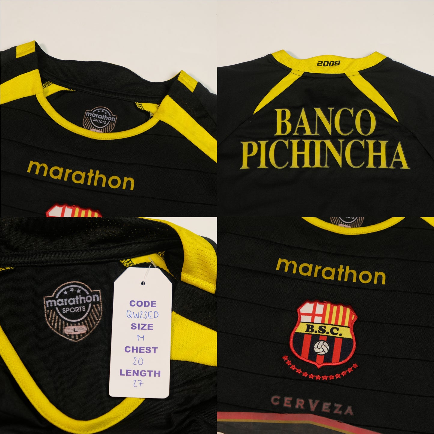2008/09 Barcelona SC (Ecuador) Away Shirt Marathon (M)