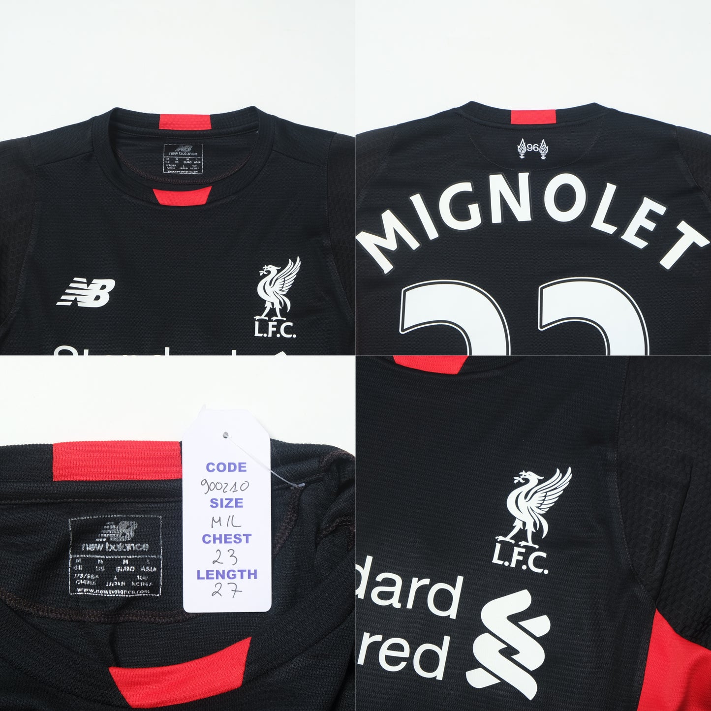 2015/16 Liverpool Goalkeeper Shirt New Balance Mignolet (M/L)