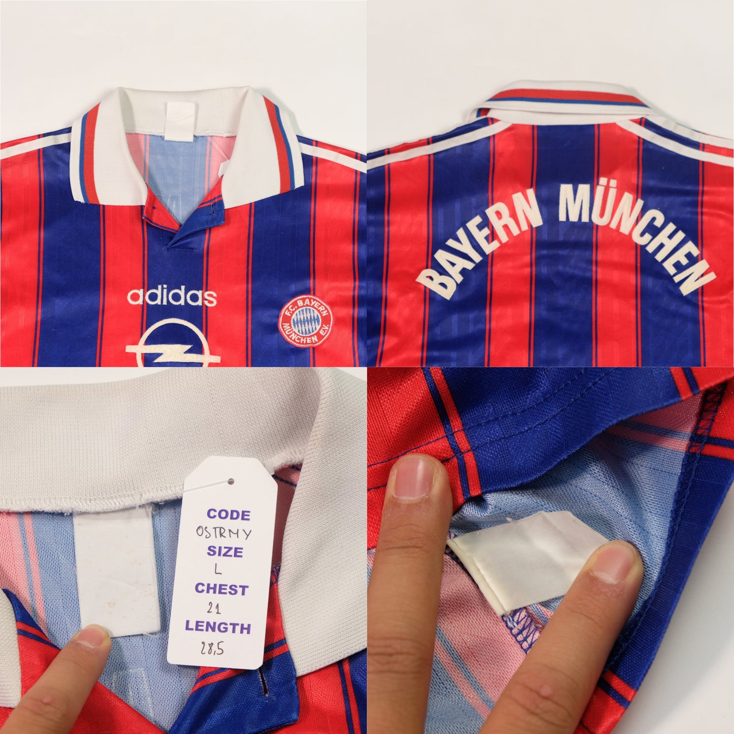 1997/99 Bayern Munich Home Shirt Adidas (L)