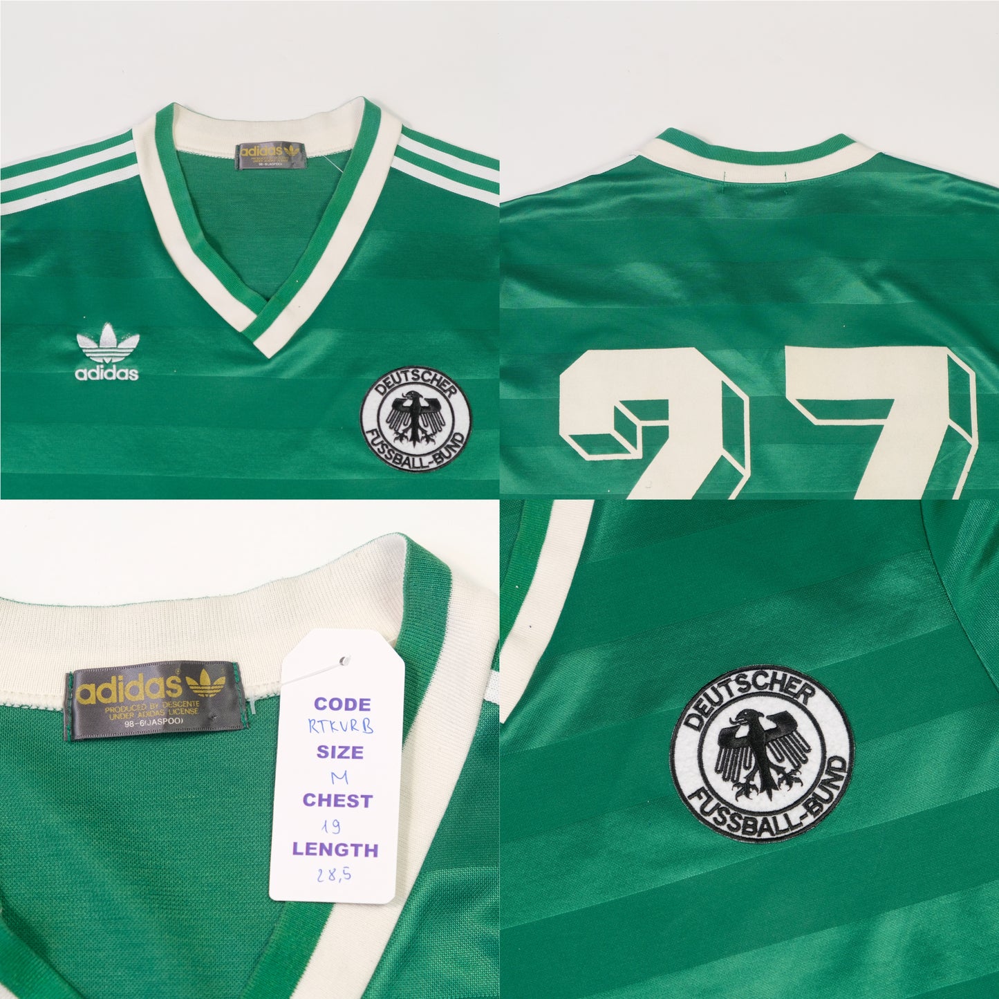 1984/85 West Germany Away Shirt Adidas (M)