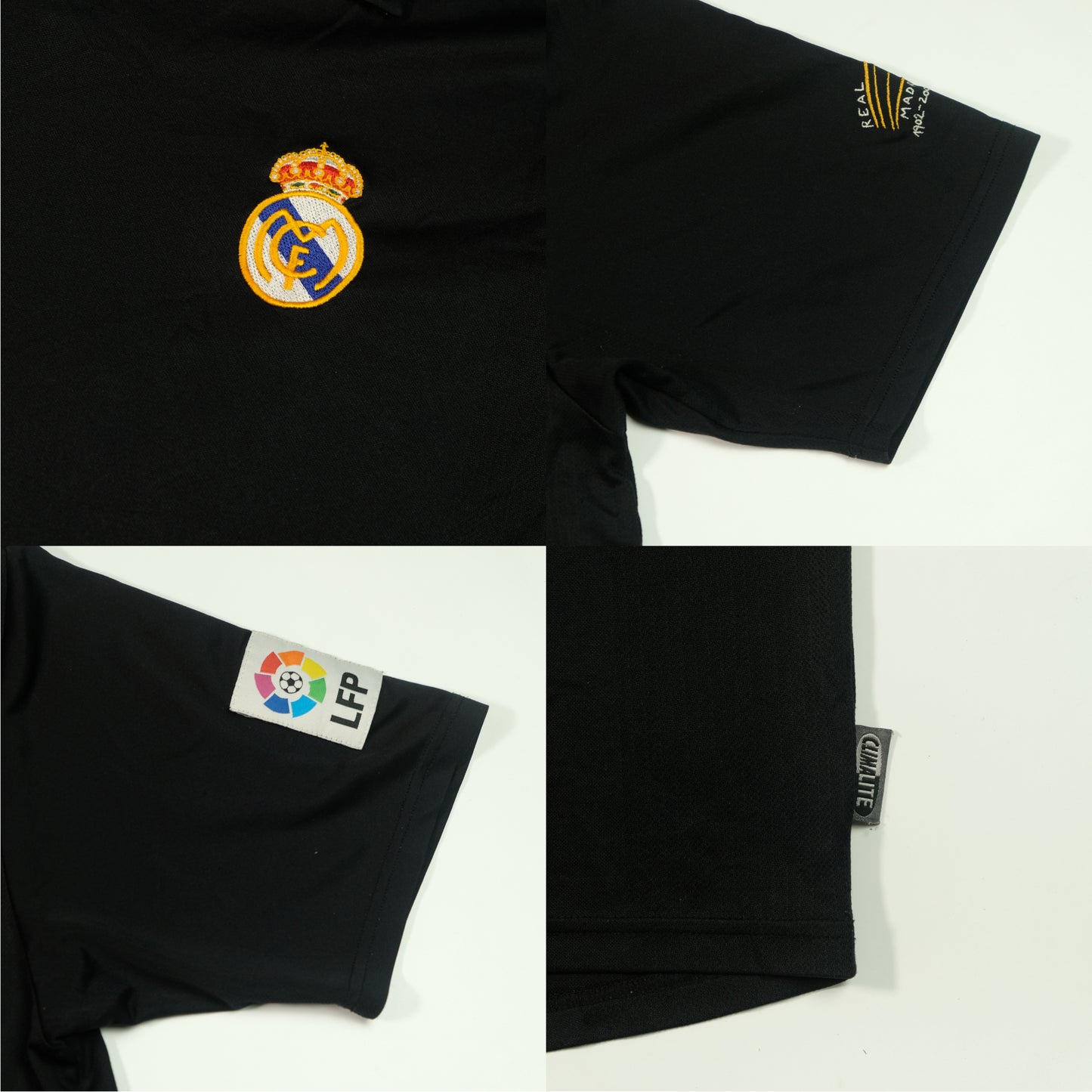 Real Madrid Original Zidane 2001/2002 Adidas Centenary Away Football Shirt Large