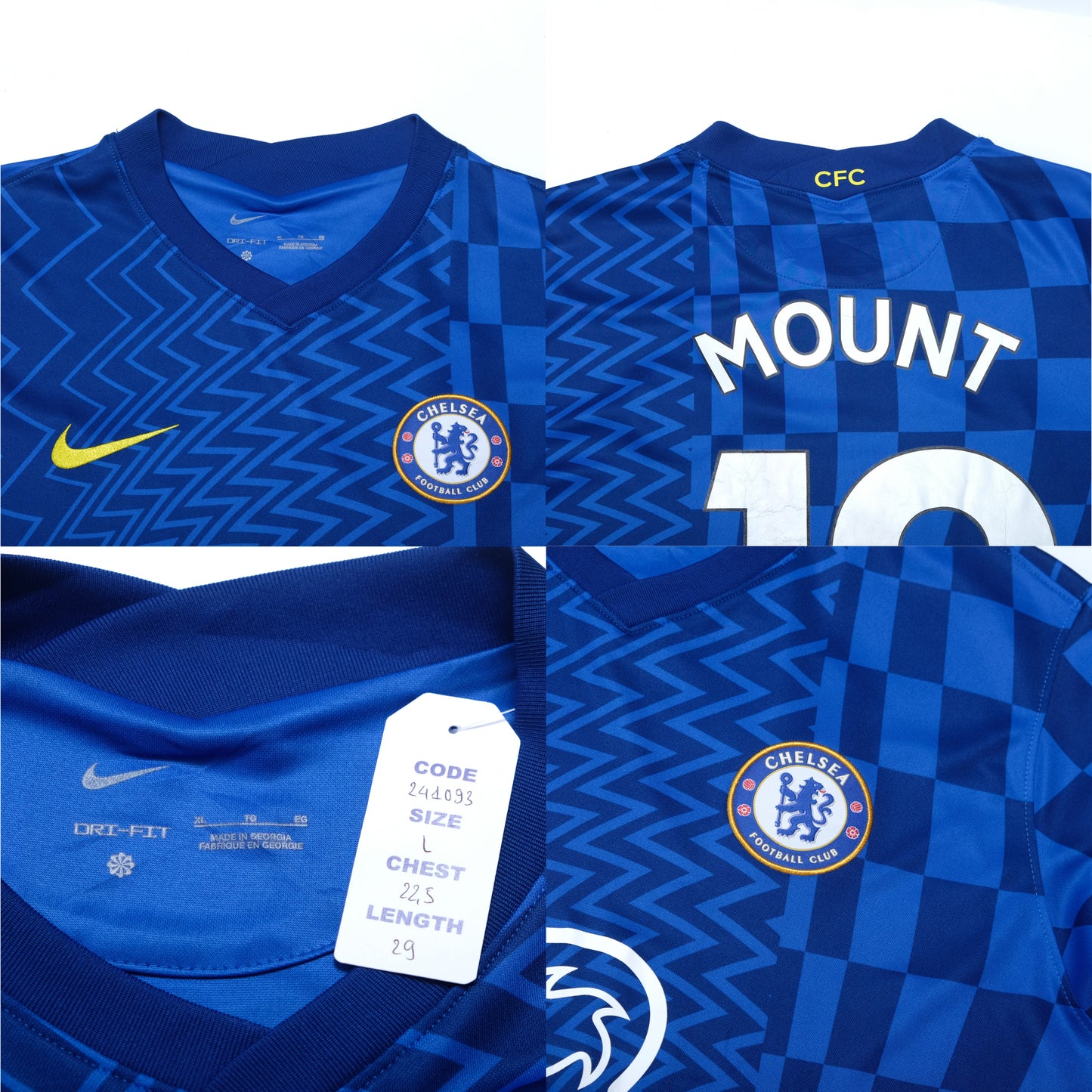 2021/22 Chelsea Home Shirt Nike Mount (L)