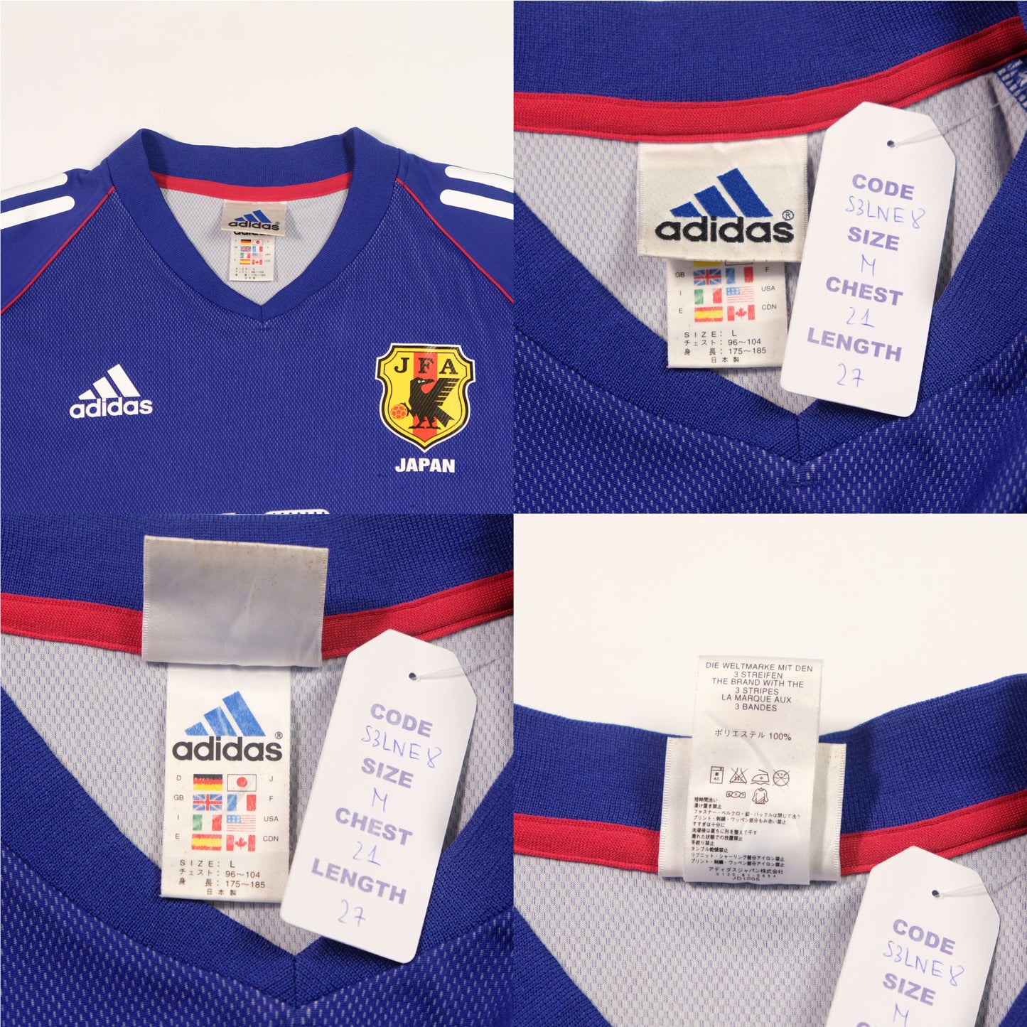 2002/04 Japan Home Shirt Adidas Nakamura (M)