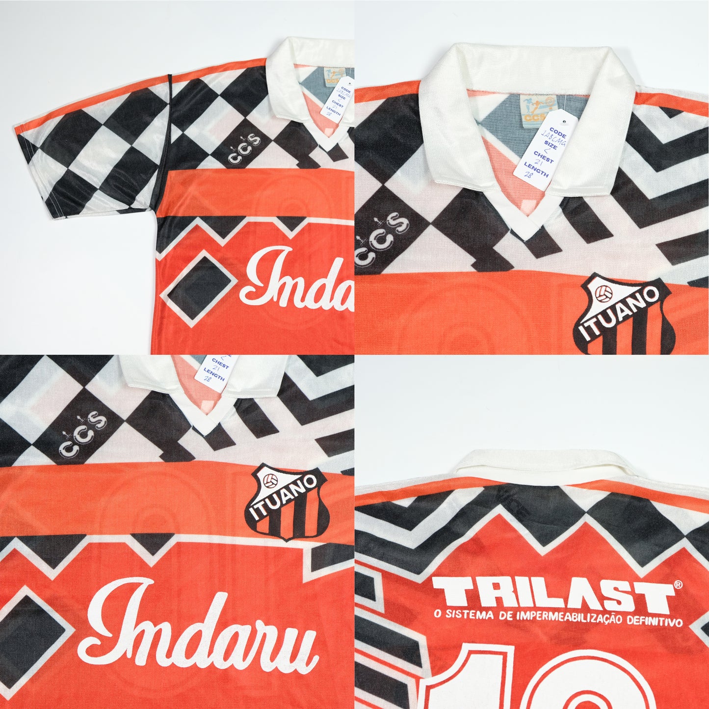 Ituano (Brazil) Original 1993 CCS Home Football Shirt Large