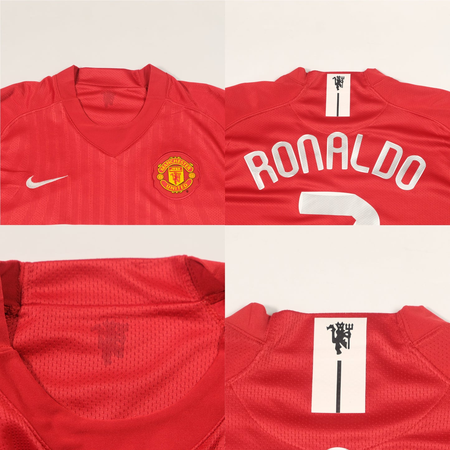 2007/08 Manchester United Home Shirt Ronaldo Nike (M)