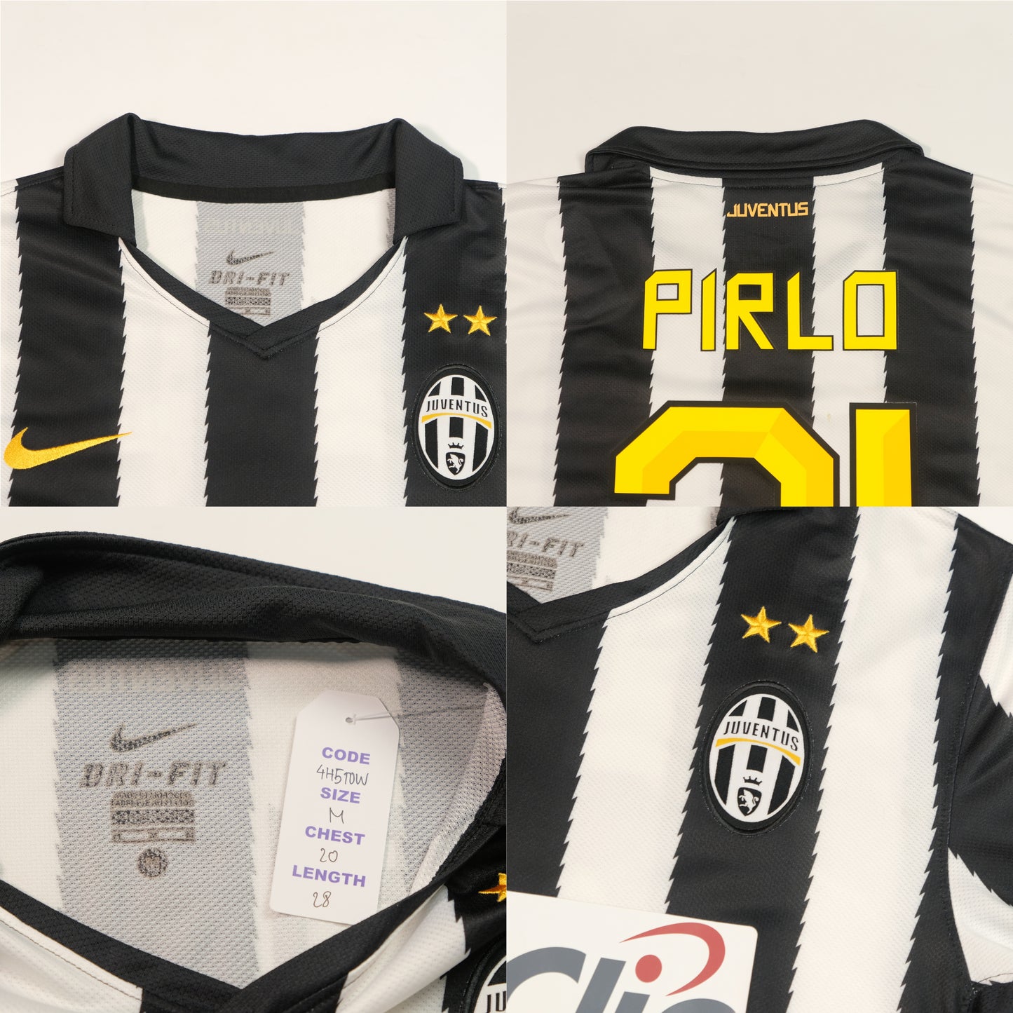 2010/11 Juventus Home Shirt Nike Pirlo (M)