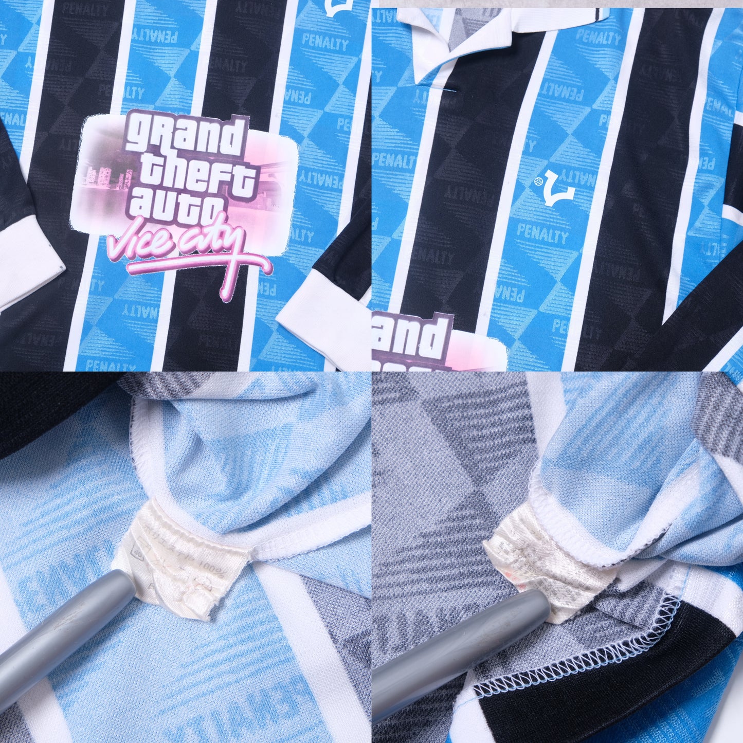 1990s VICE Footbal Store x Grand Theft Auto Custom Football Shirt Penalty (L/XL)