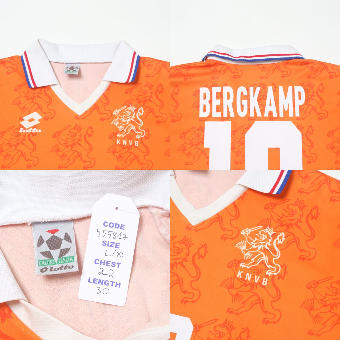 1994/95 Netherlands Home Shirt Lotto Bergkamp (L/XL)