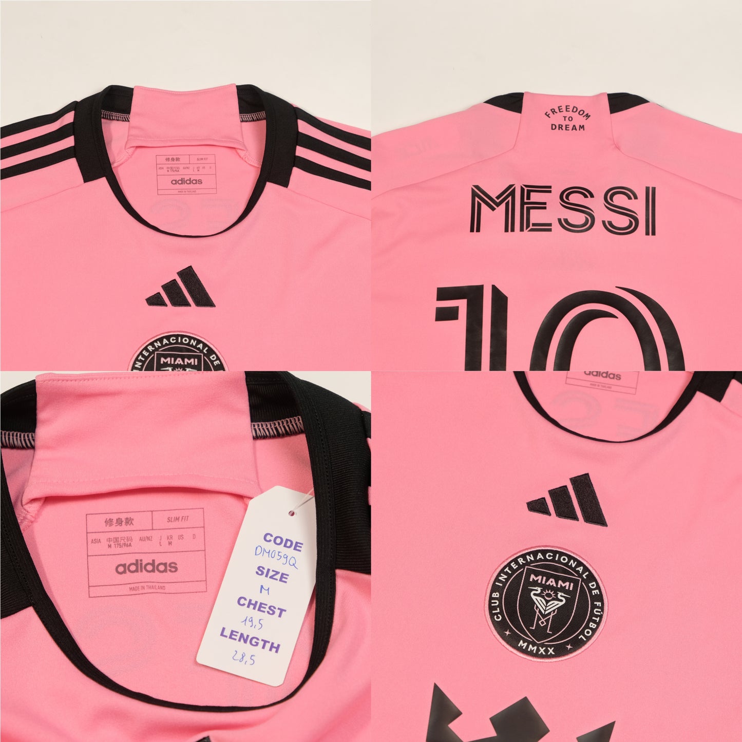2024/25 Inter Miami Home Shirt Adidas Messi (M)