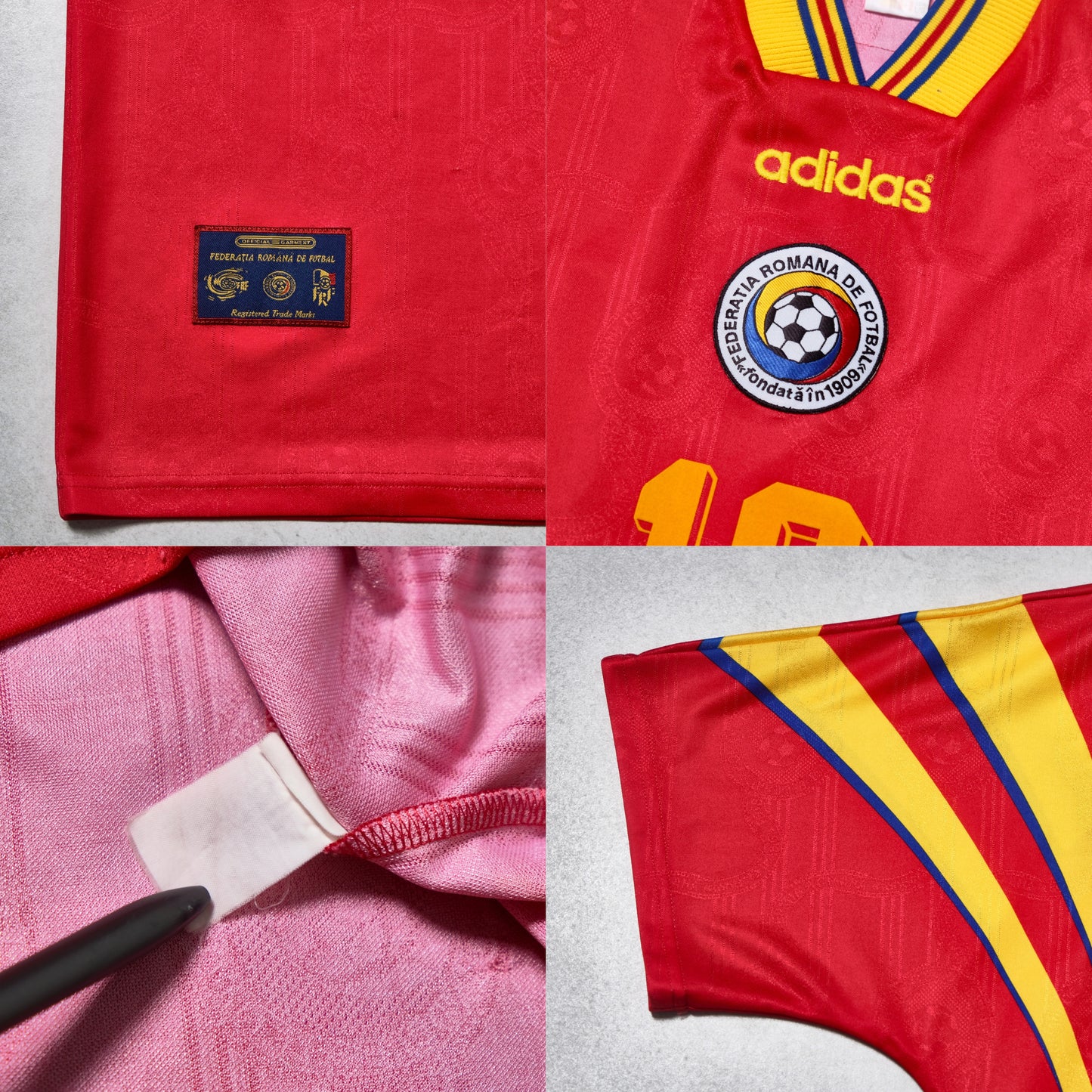 Francia ORIGINAL 1996/1998 Camiseta de Fútbol Adidas Visitante Talla Mediana
