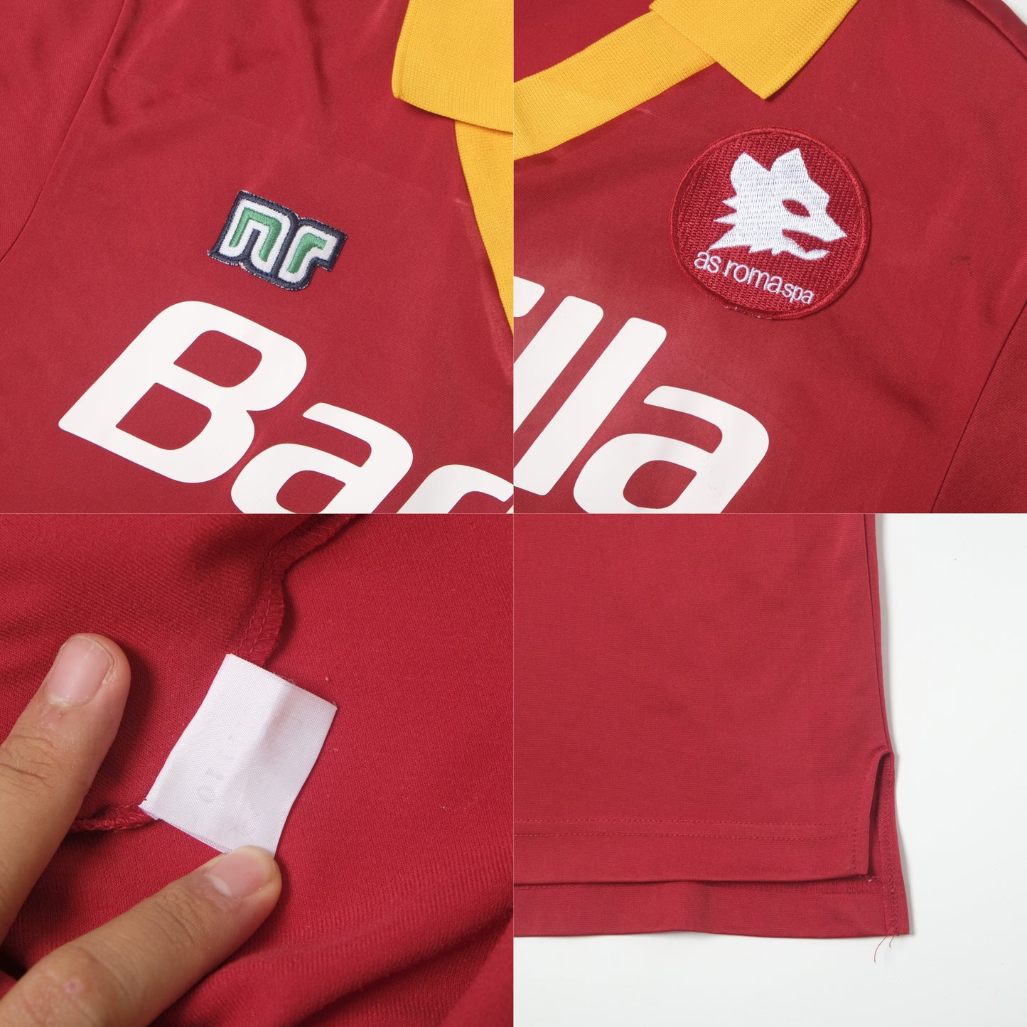 1987/88 Roma Home Shirt Ennerre Jaspo (S/M)