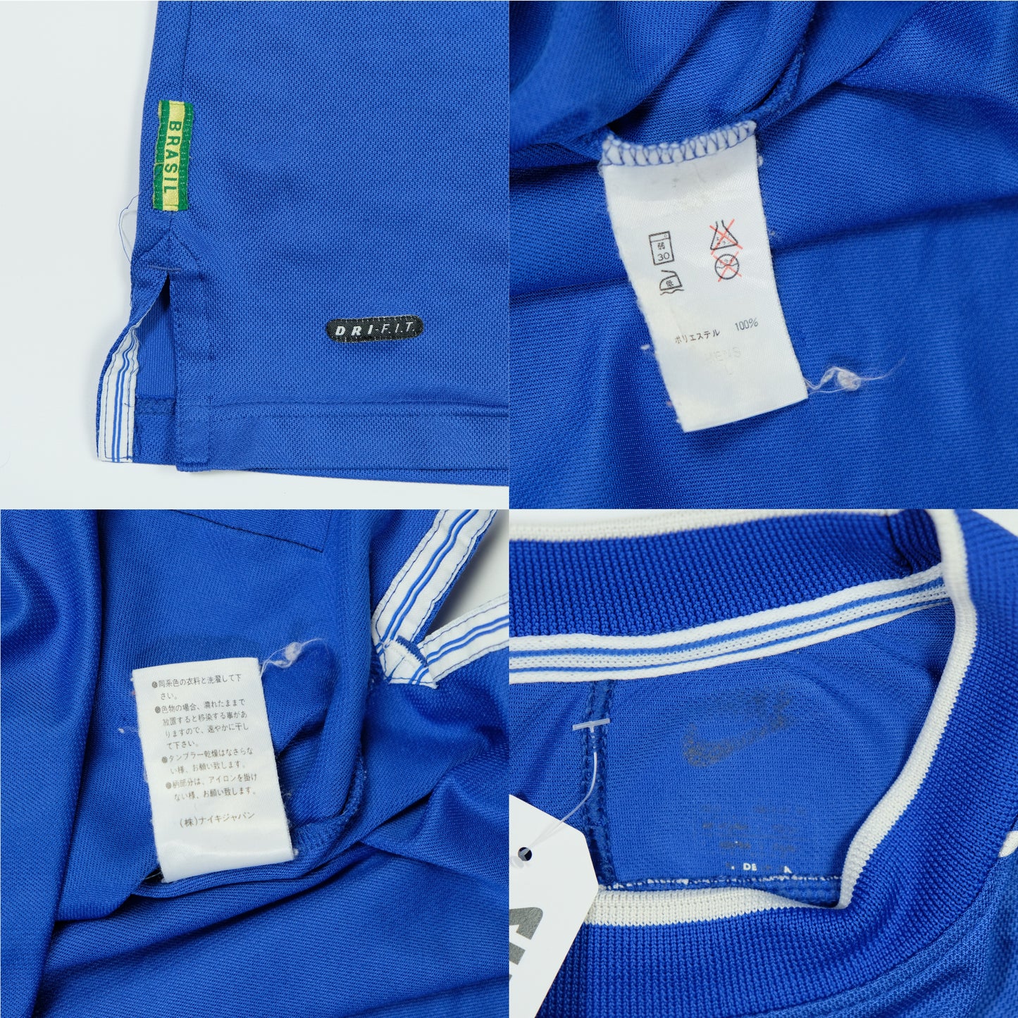 Brazil Ronaldo 9 Original Away Football Shirt 1998/2000 Nike Large