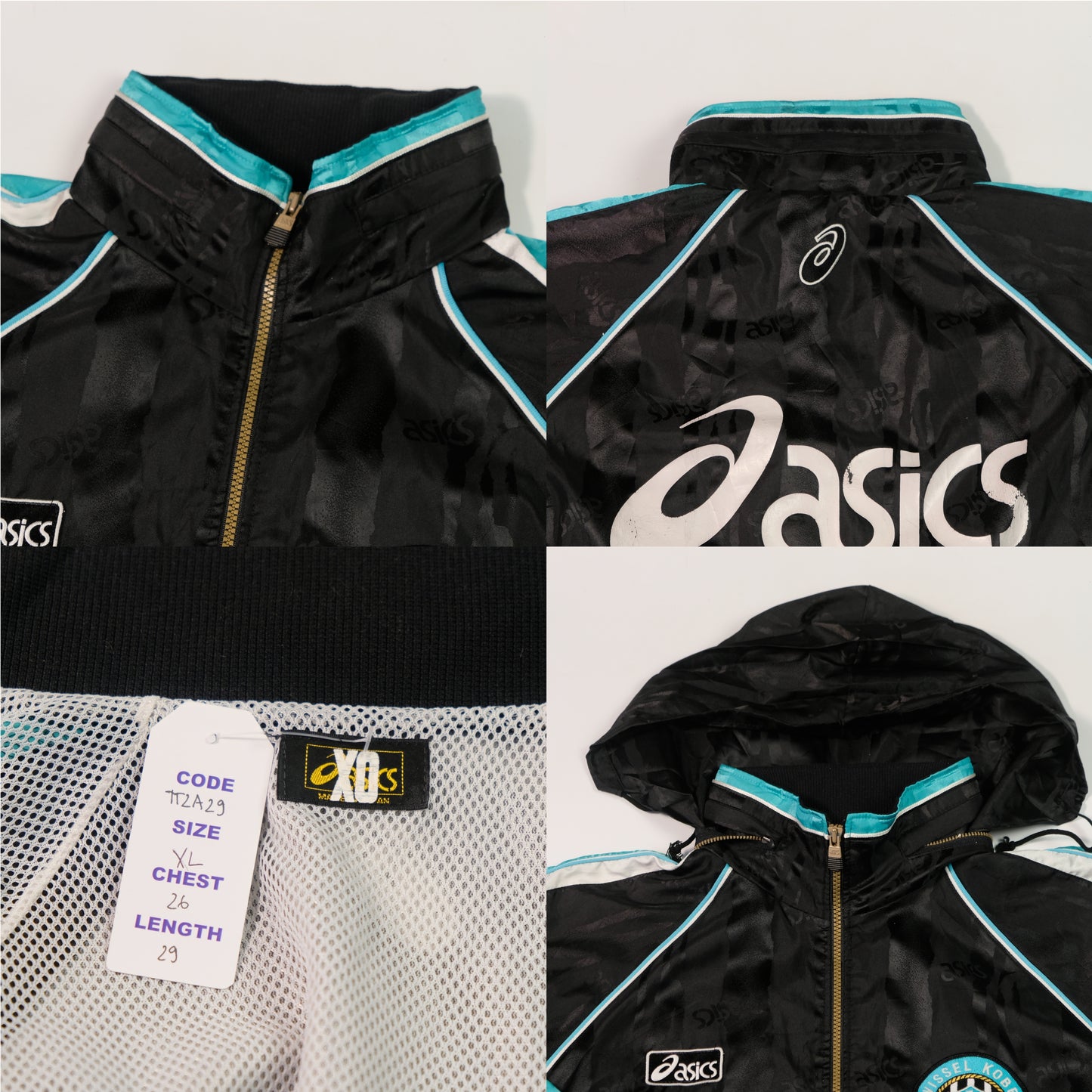 1996/97 Vissel Kobe Football Jacket J-League Asics (XL)