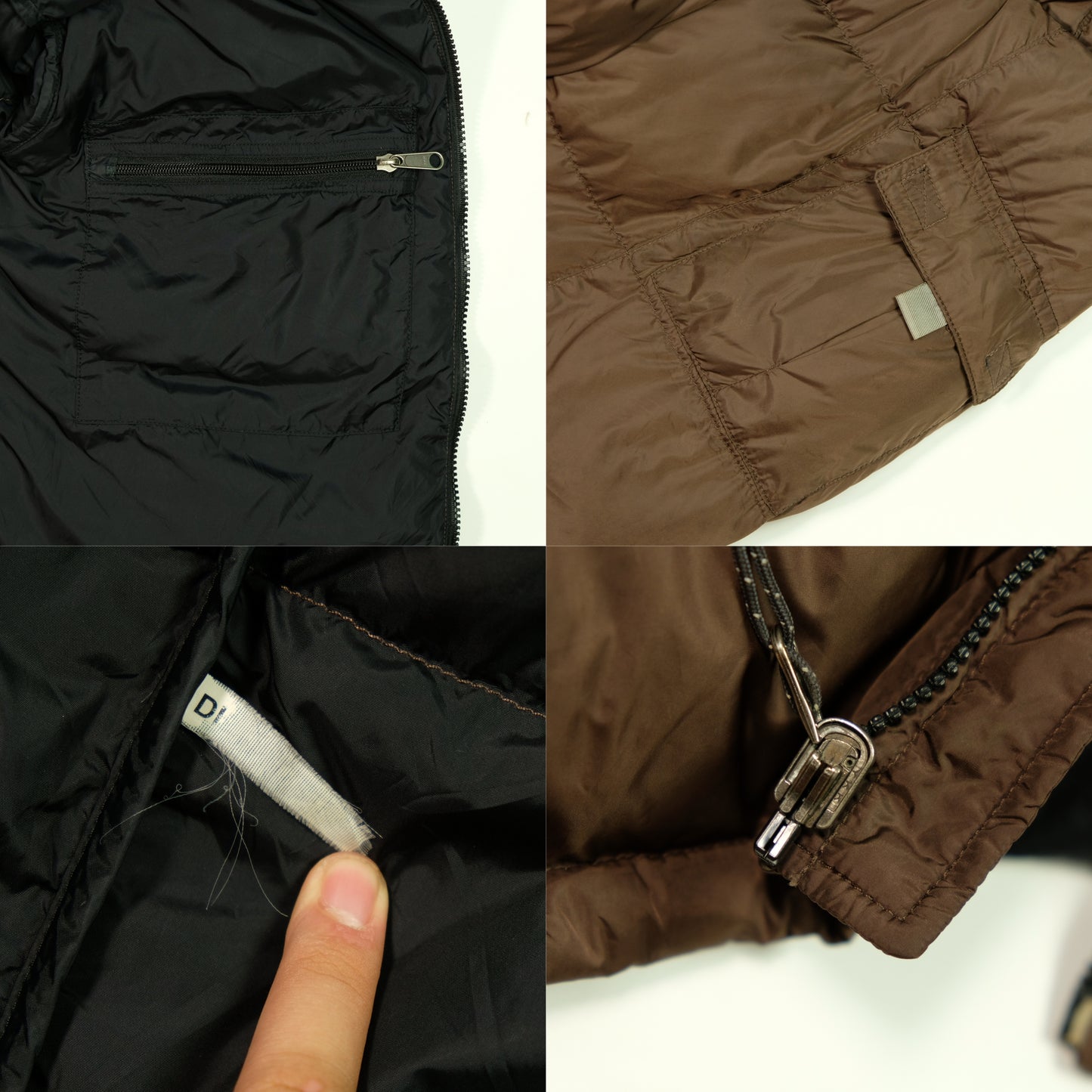 The North Face Brown Puffer Jacket Large