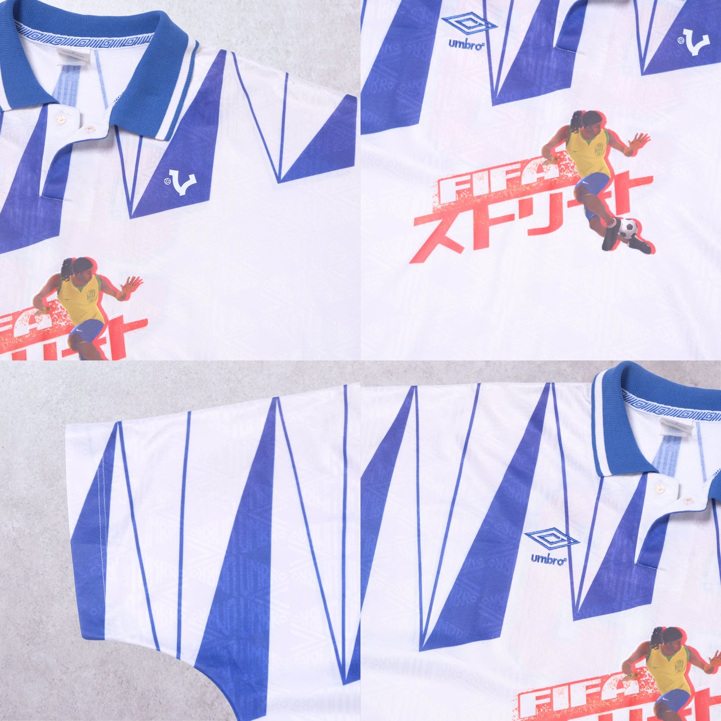 1990s VICE Footbal Store x Fifa Street Custom Football Shirt Umbro (XL)