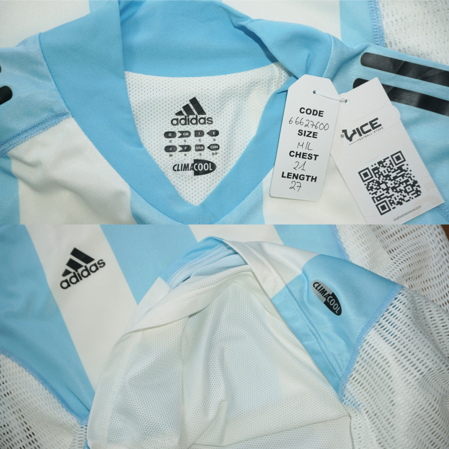 2002/04 Argentina Home Shirt Adidas Batistuta (M)