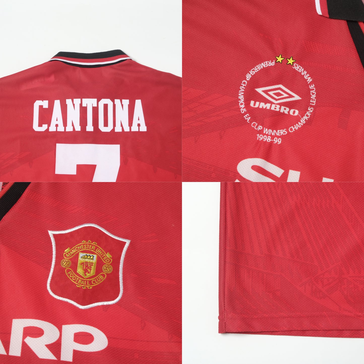 1994/96 Manchester United Home Shirt Umbro Cantona (L/XL)