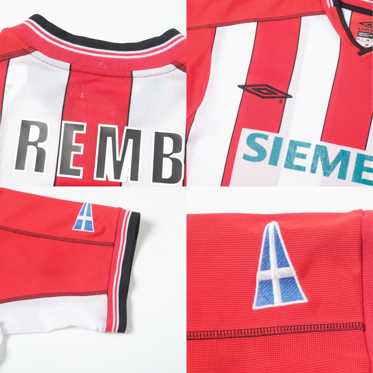 2002/03 Olympiakos Home Shirt Umbro Karembeu (M)