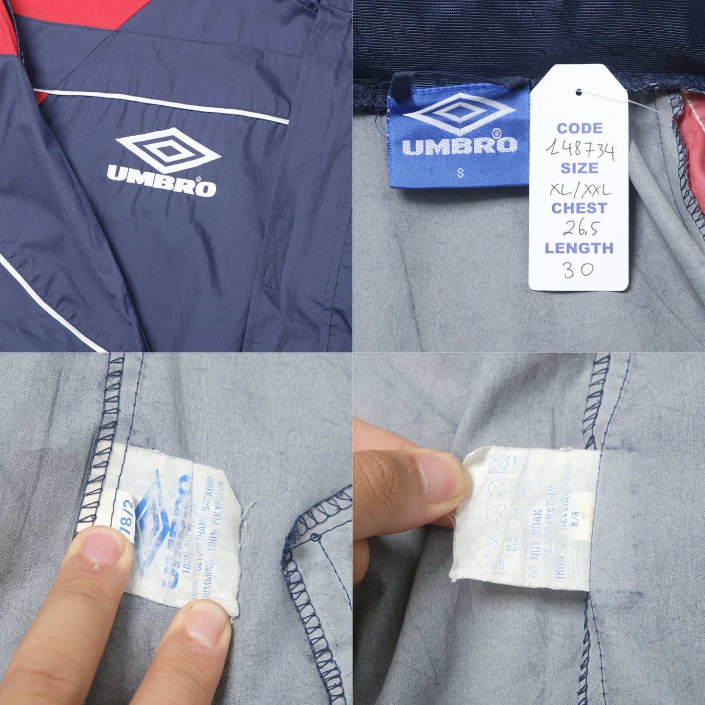 1995/97 England Track Jacket Umbro (XL/XXL)