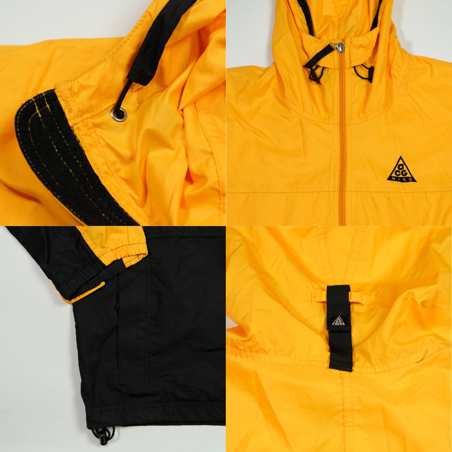 Nike ACG 1990s/00s Packable Waterproof Half Zip Vintage Jacket Large