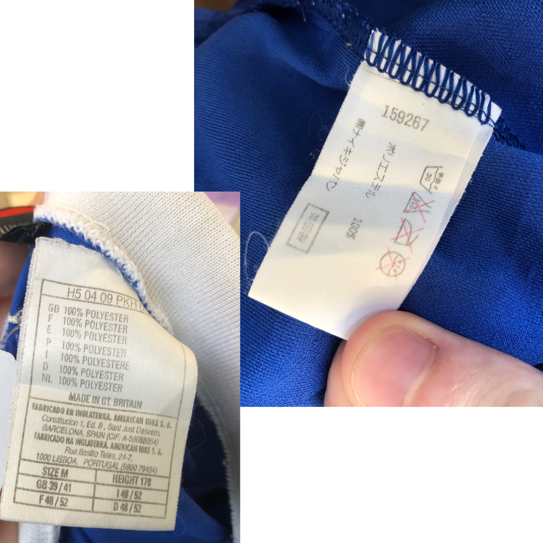 Italy 1995 Nike Original Home Football Shirt Medium