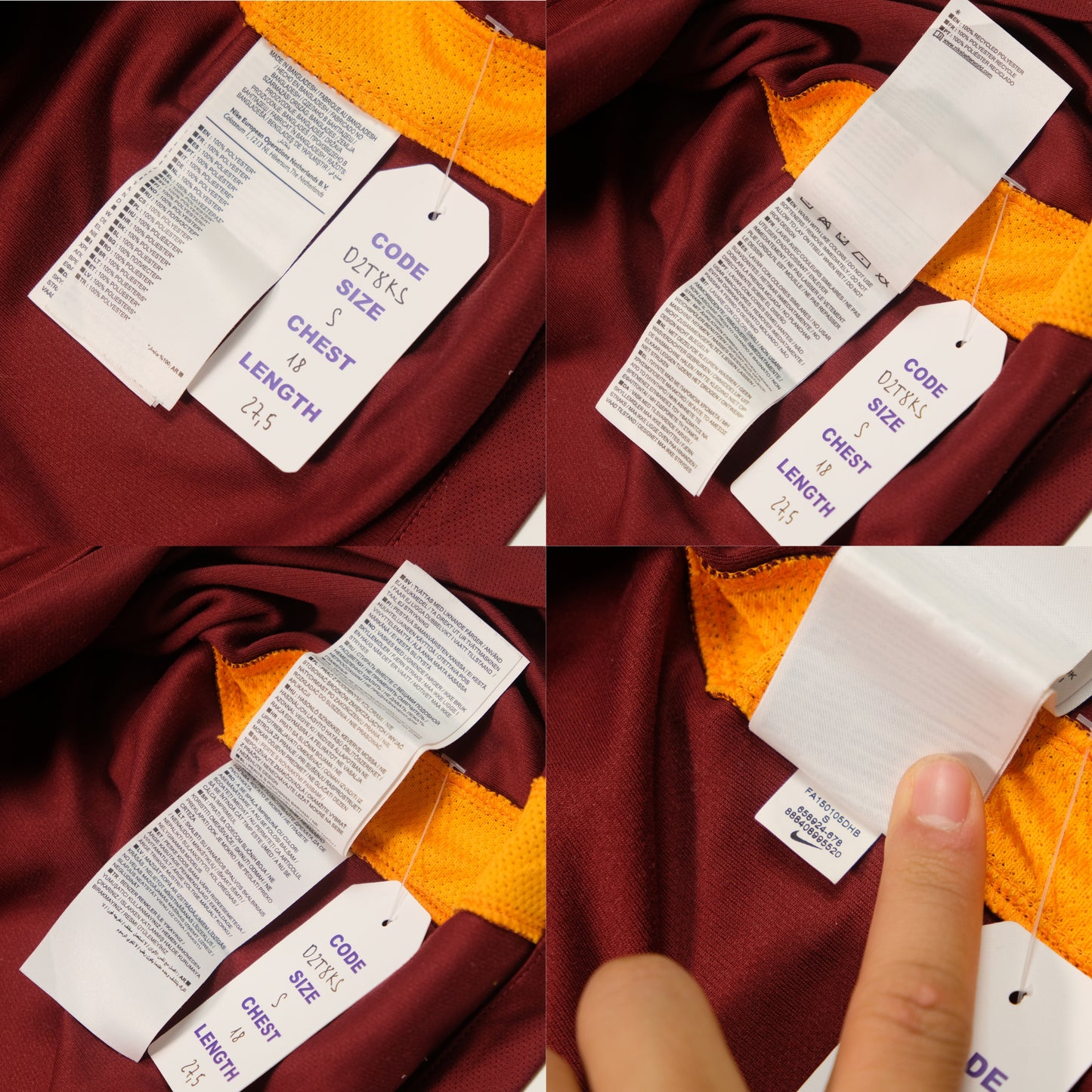 2015/16 Roma Home Shirt Totti Kappa (S)