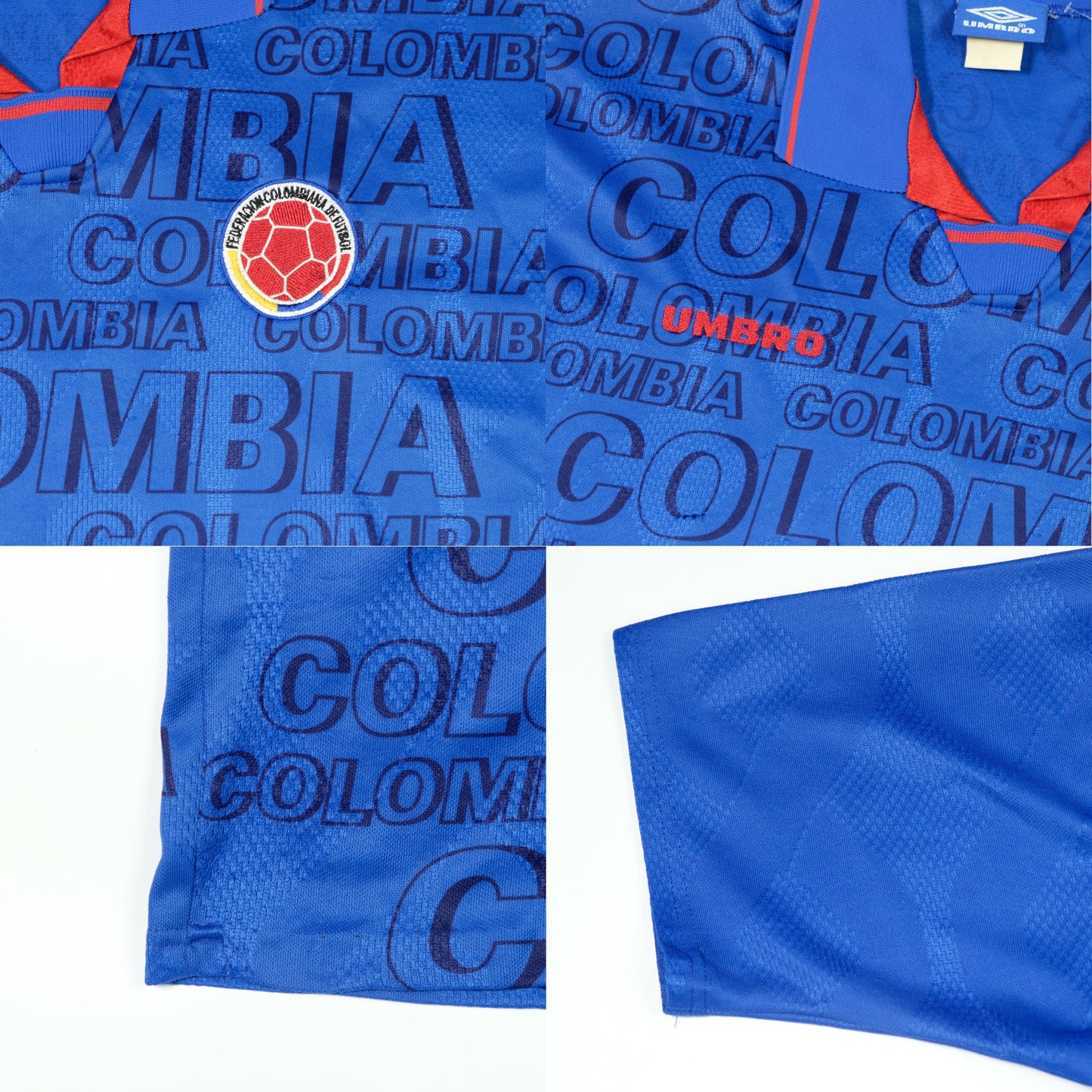 Colombia Umbro 1995/1997 Original Away Football Shirt Large