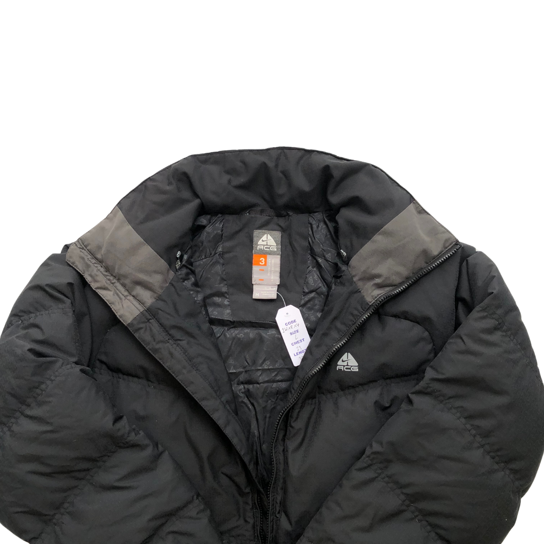 Nike ACG Vintage Black Down Puffer Jacket Large