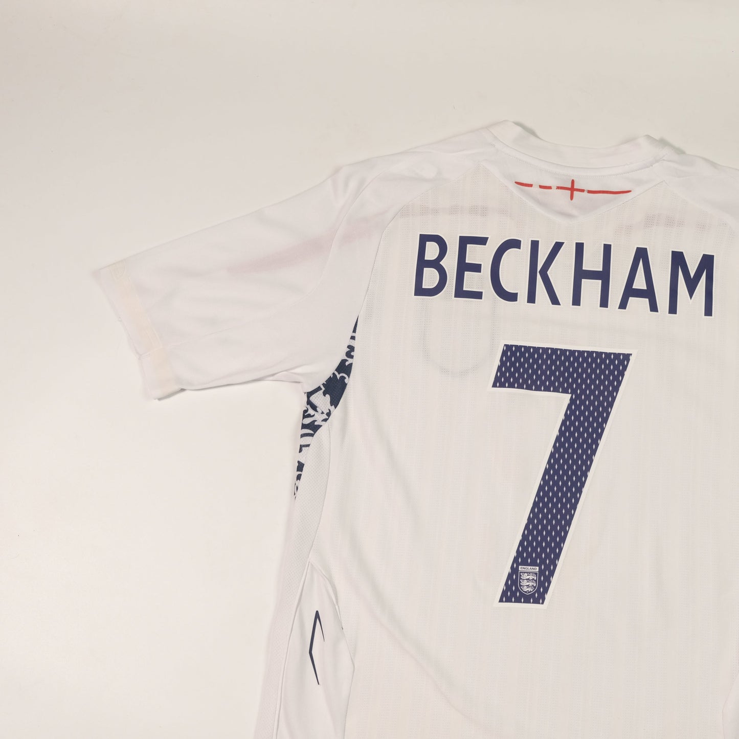 2007/09 England Home Shirt Umbro Beckham (S/M)