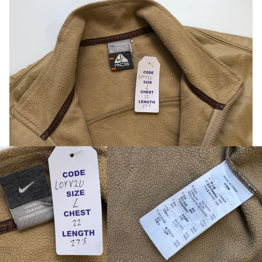 Nike ACG Vintage Technical Fleece Large