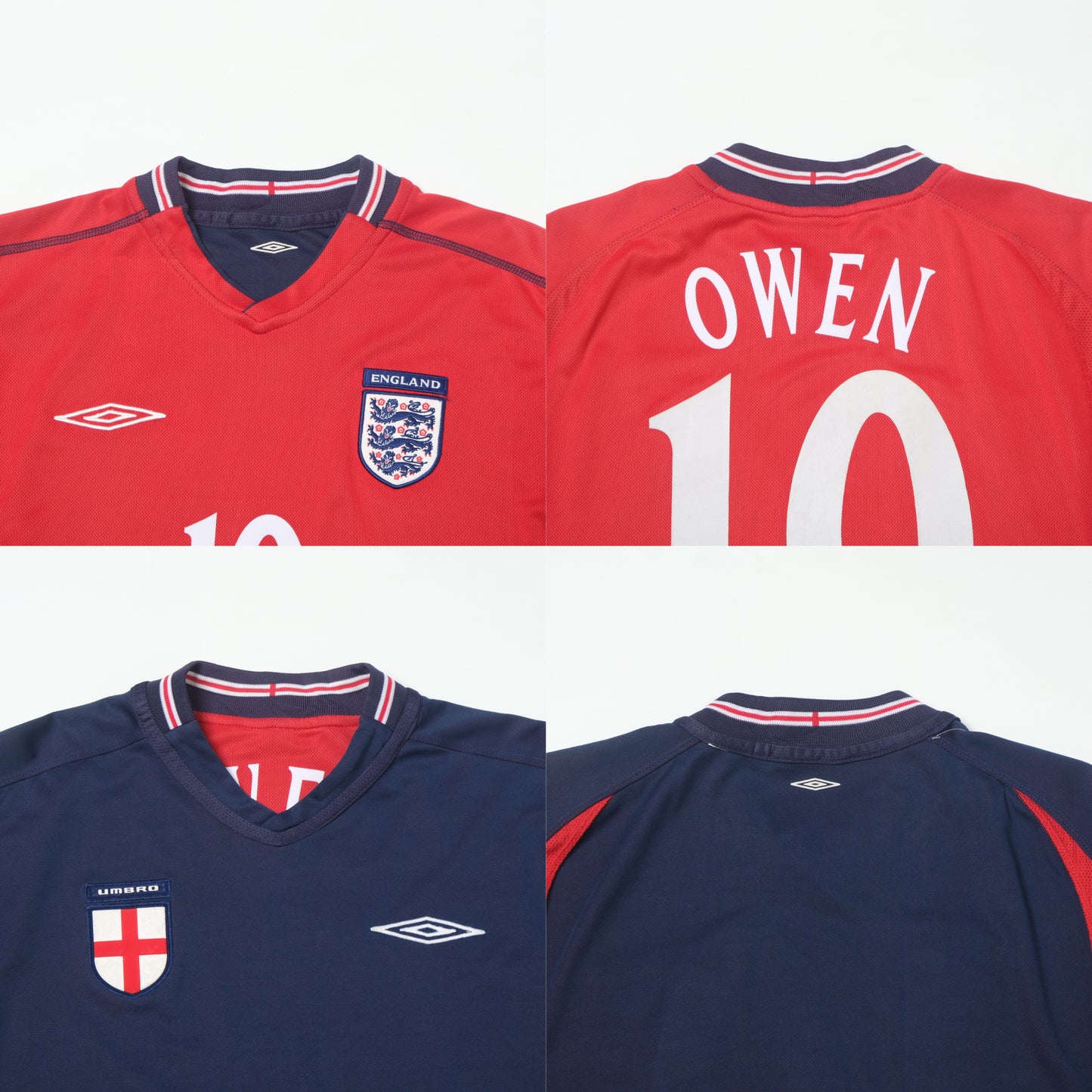 2002/04 England Home Shirt Umbro Owen (M/L)