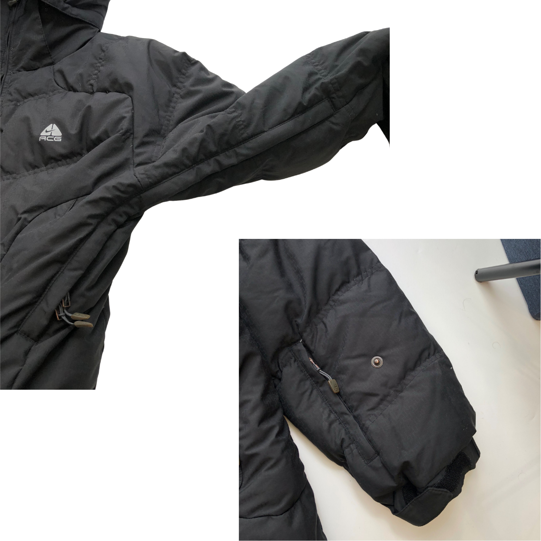 Nike ACG Vintage Black Down Puffer Jacket Large
