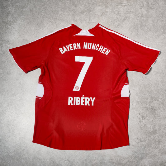 2007/08 Bayern Munich Home Shirt Adidas Ribery (XL)