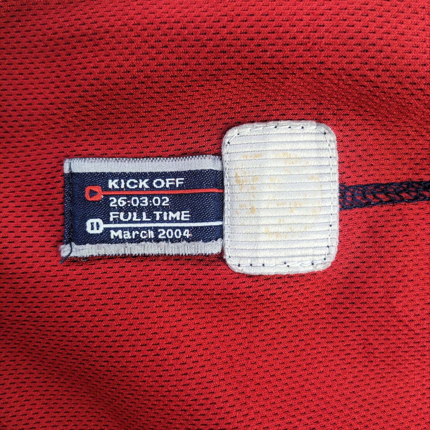 England Beckham Original 2002/2004 Home Football Shirt Large