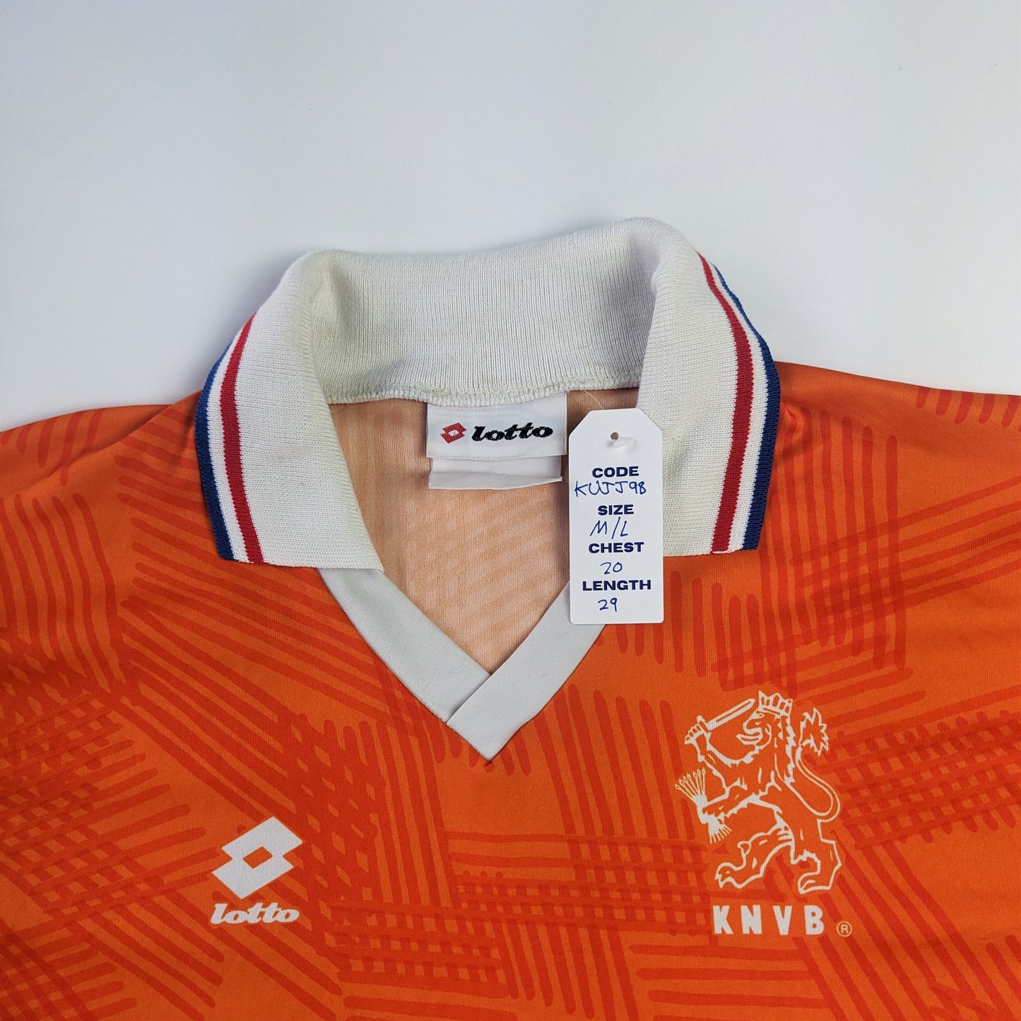 Holland / Netherlands 1994/1995 Original Home Football Shirt Lotto Medium/Large