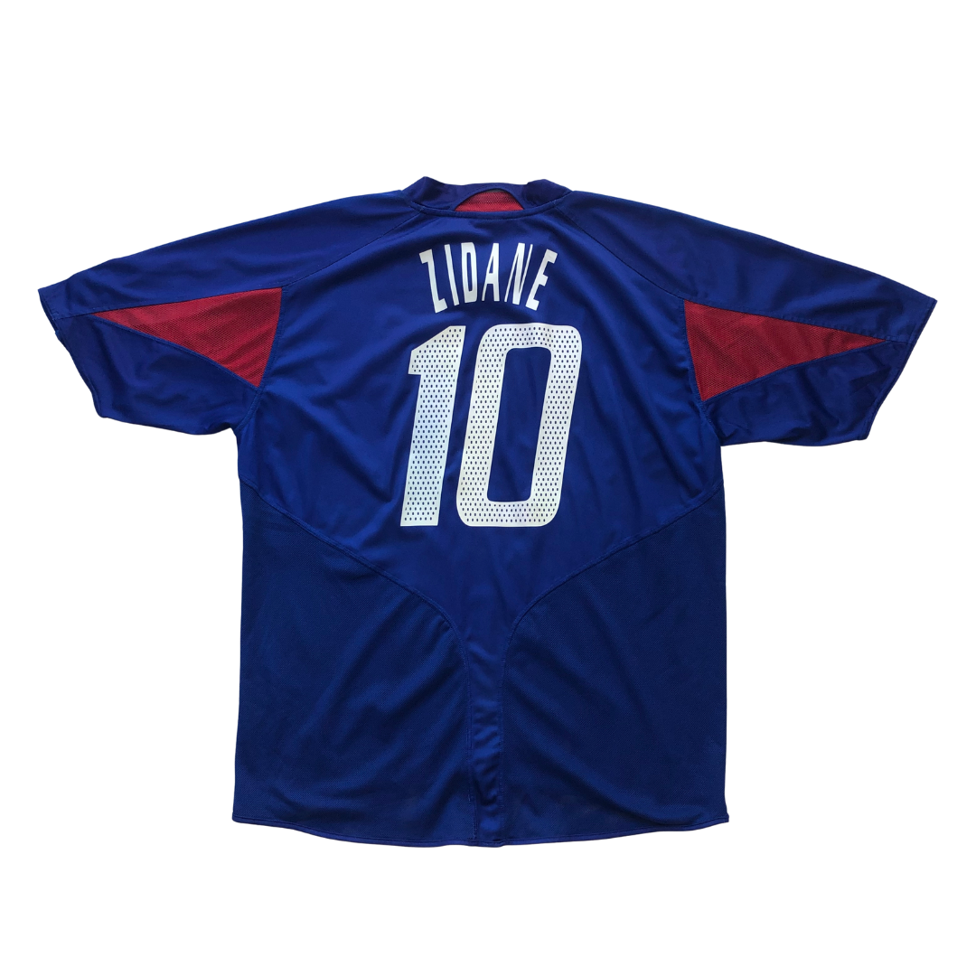 France Original Zidane 2004/2006 Adidas Home Football Shirt Large
