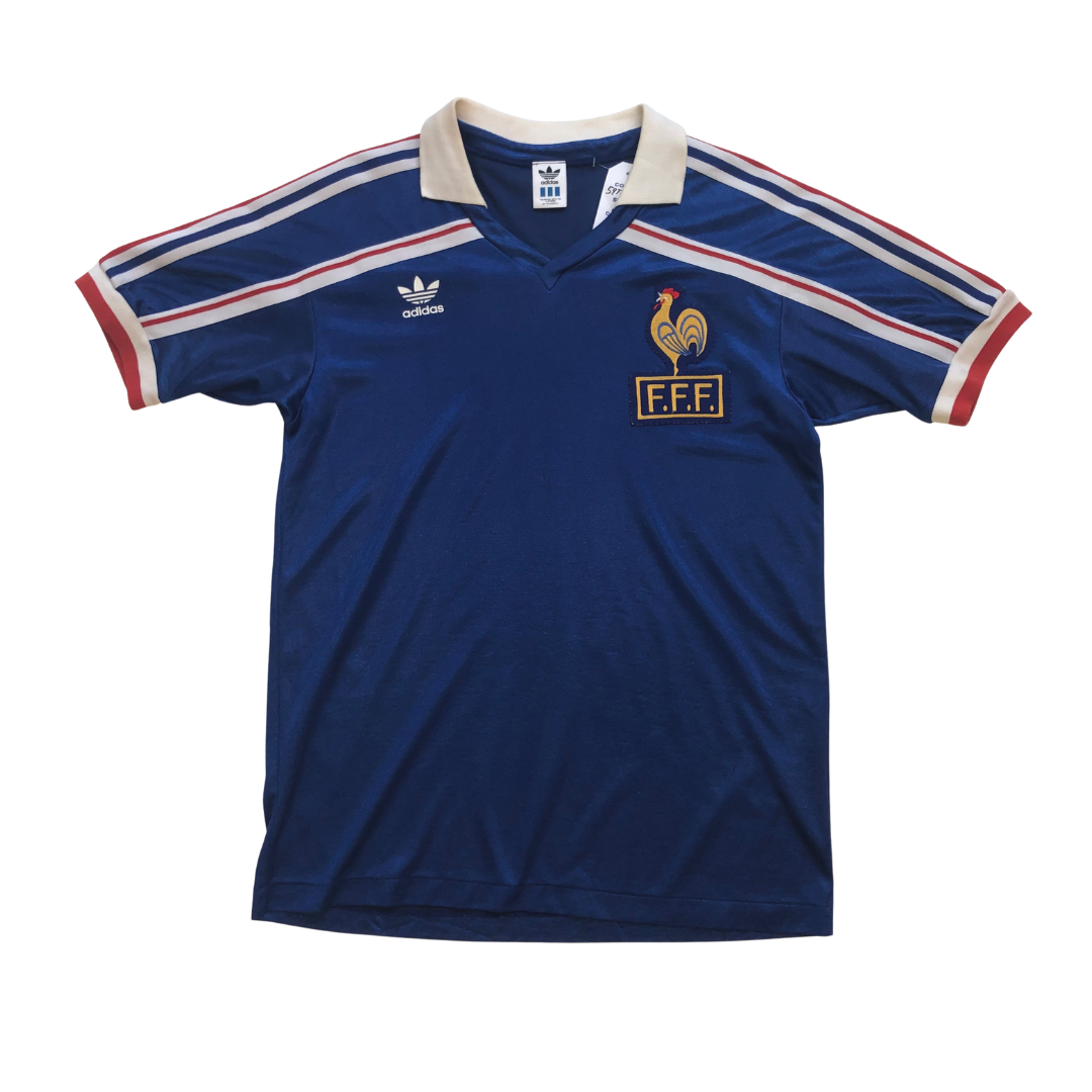 France Original 1986/1990 Adidas Home Football Shirt Medium/Large