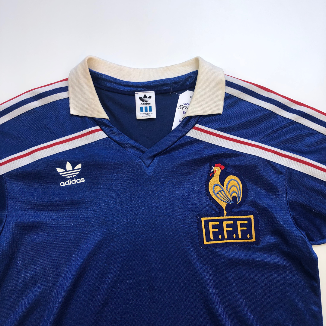 France Original 1986/1990 Adidas Home Football Shirt Medium/Large