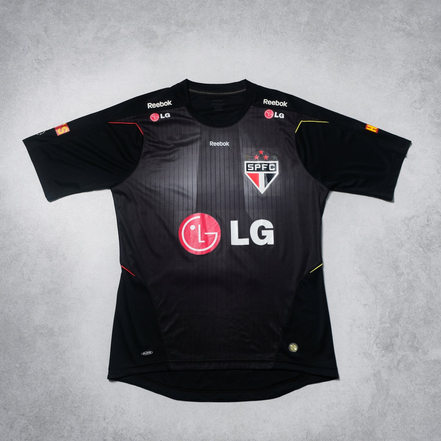 Camiseta de entrenamiento Sao Paulo 2009 Reebok Brasil (M)