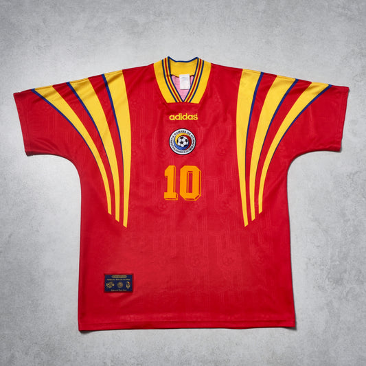 1996/98 Romania Away Shirt Adidas Hagi (L/XL)