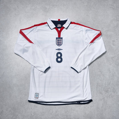 2003/05 England Home Shirt Umbro Scholes (L)