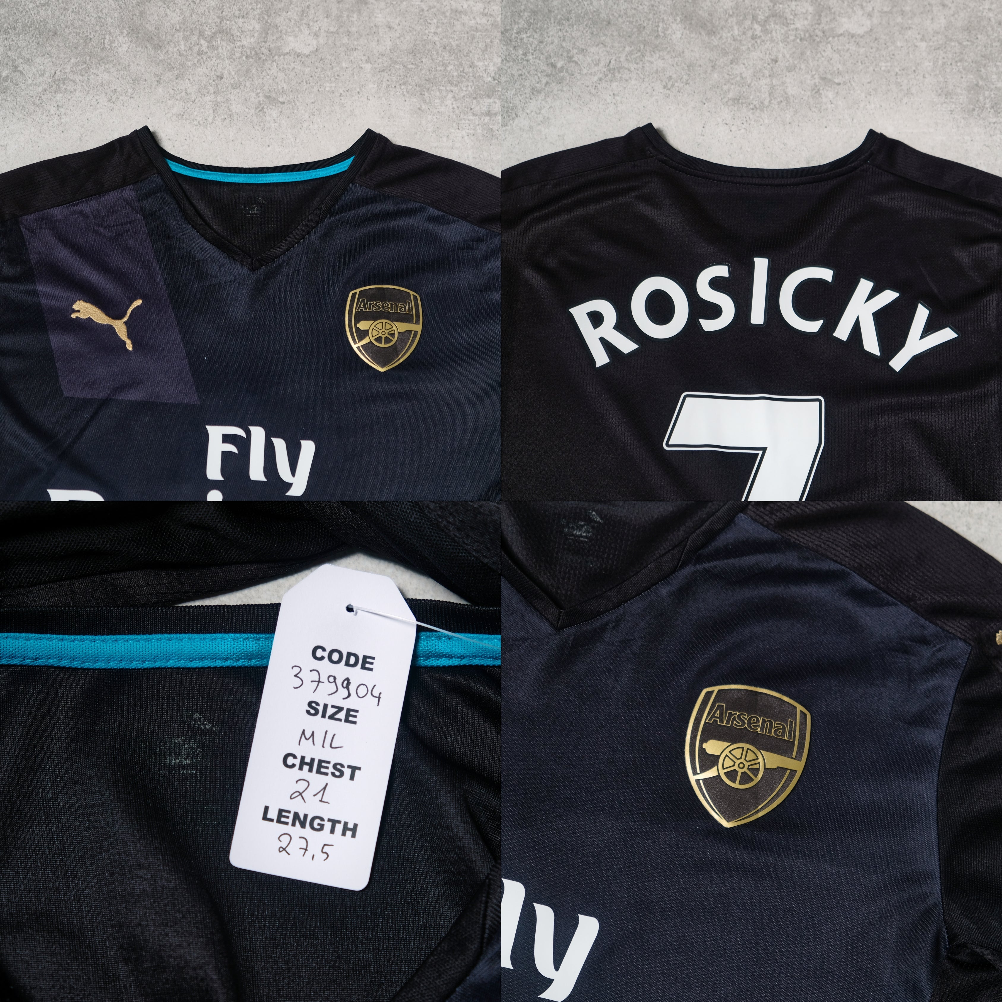 2015/16 Arsenal Third Shirt Puma Rosicky (M/L)