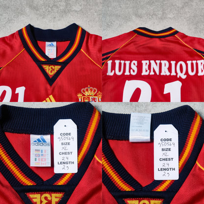 1998/99 Spain Home Shirt Adidas Luis Enrique (XL)
