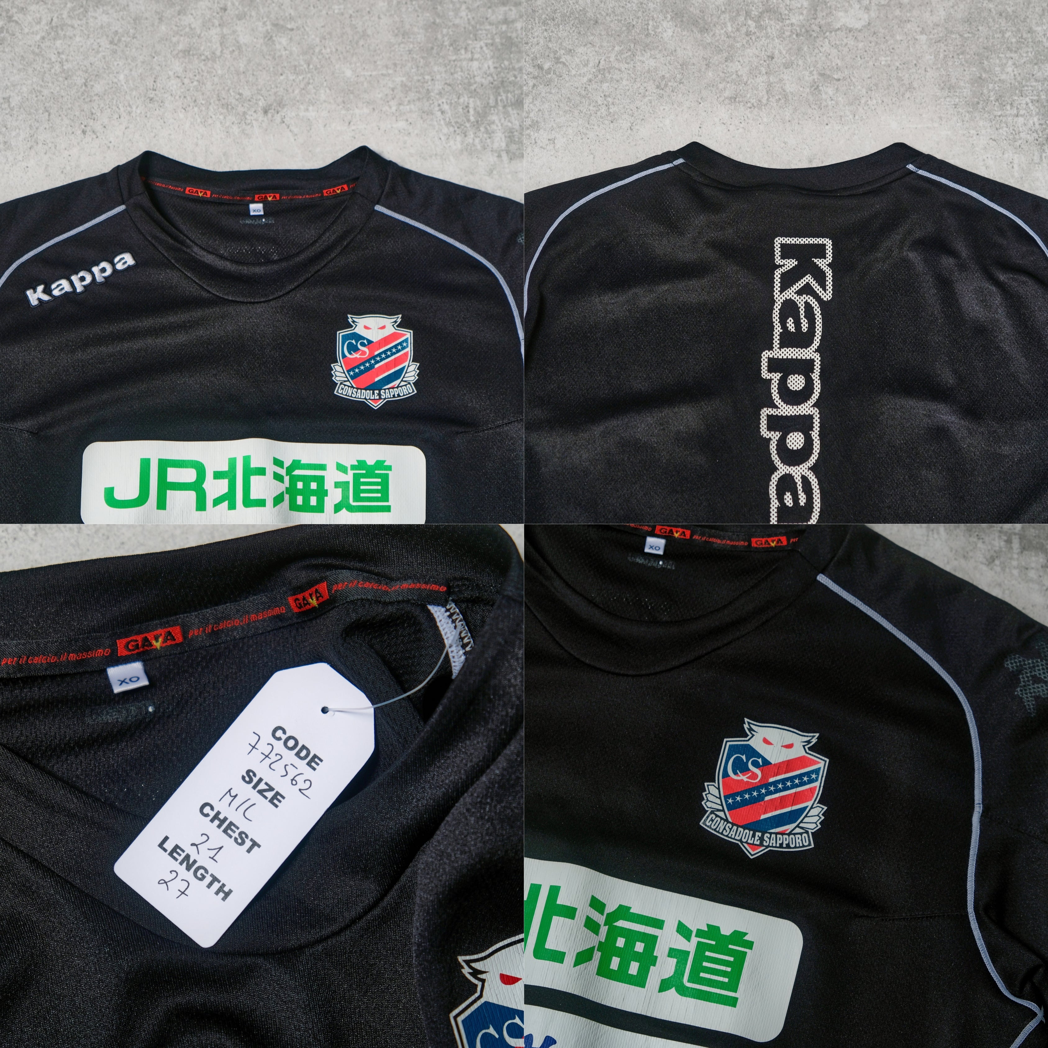 2014/15 Consadole Sapporo Training Shirt Kappa J-League (M/L)