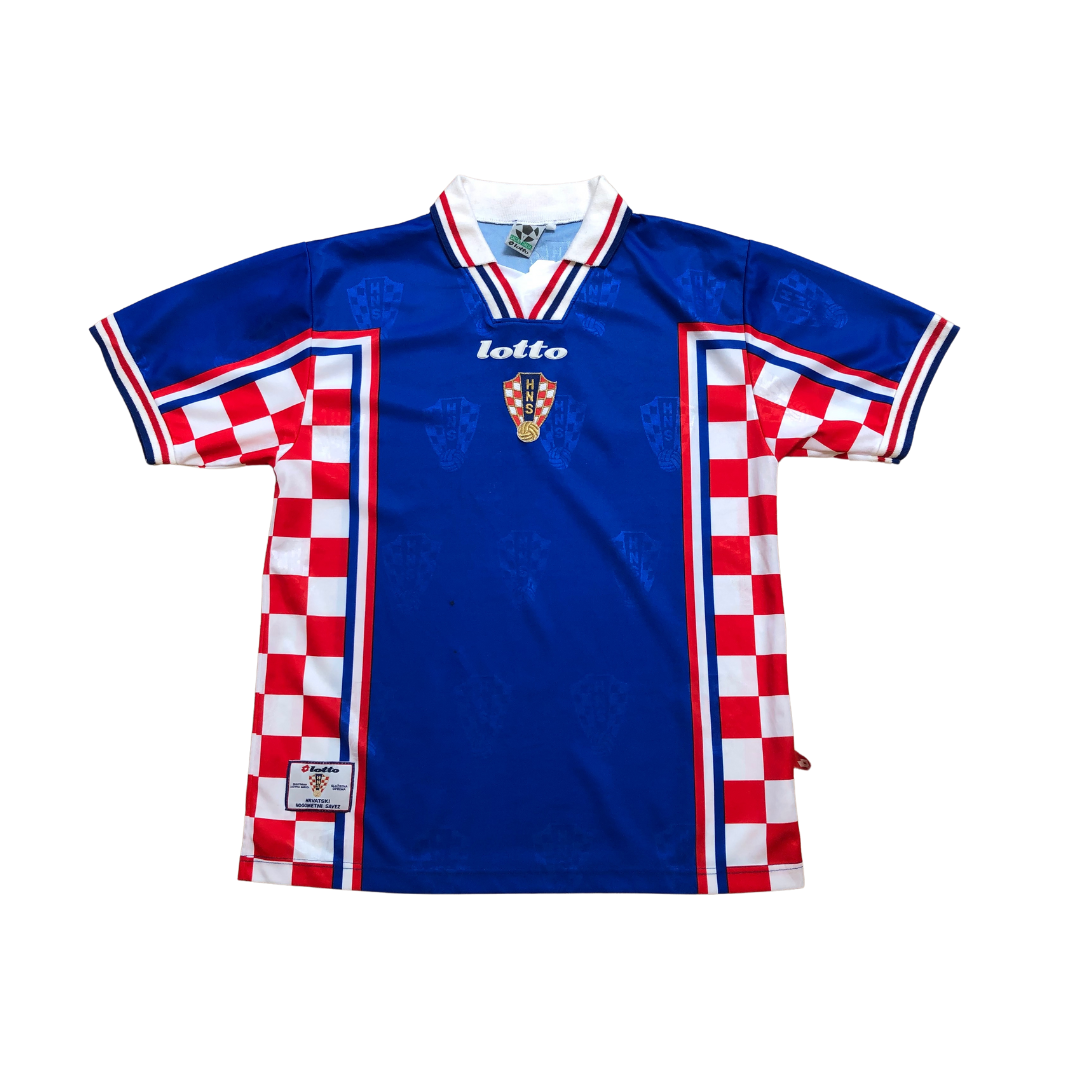 Croatia Original 1998 Lotto Home Football Shirt Large