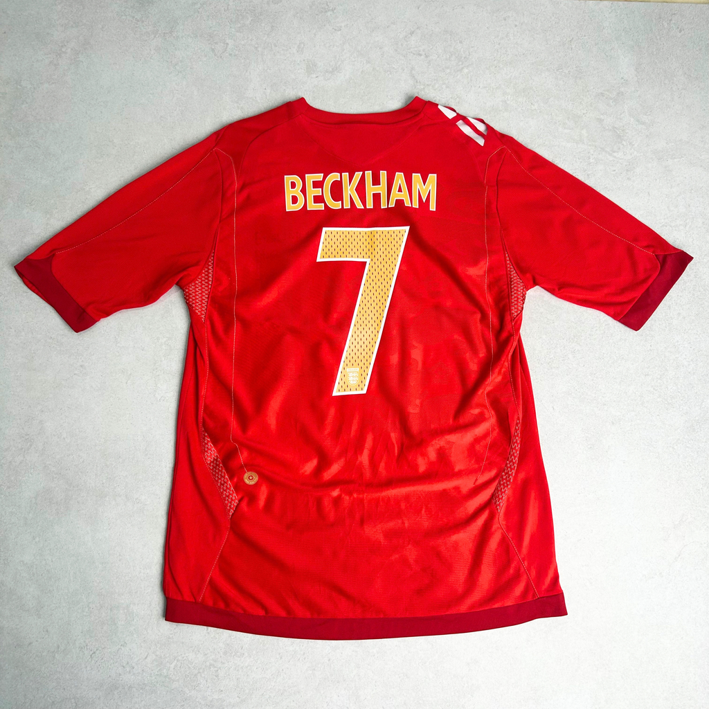 2006/08 England Away Shirt Umbro Beckham (S/M)
