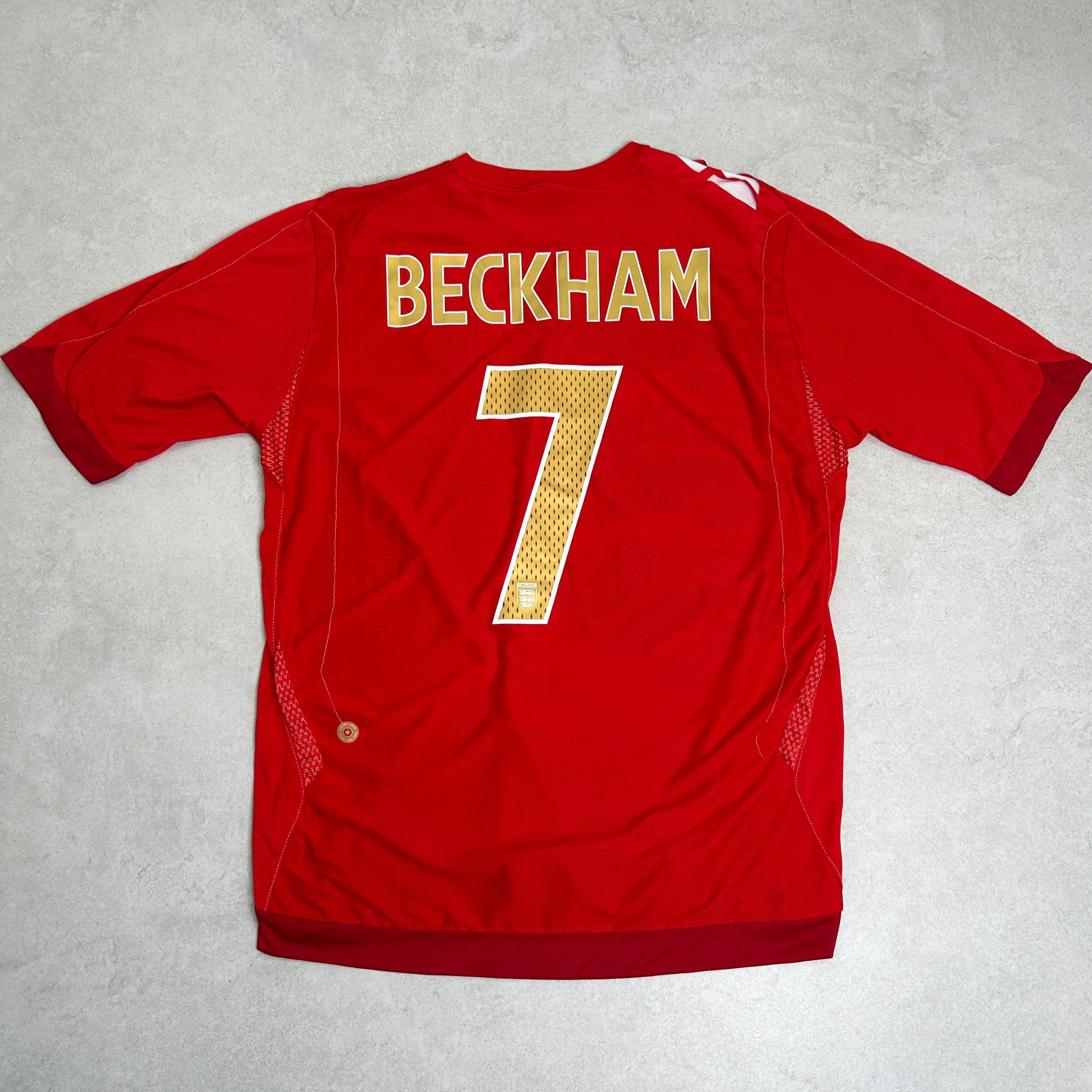 2006/08 England Away Shirt Umbro Beckham (L)