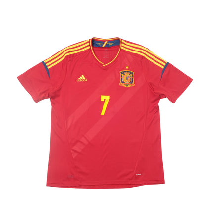 2012/13 Spain Home Shirt Adidas David Villa (XL)
