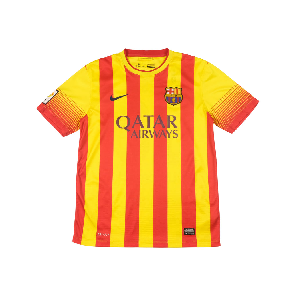 2013/14 Barcelona Away Shirt Messi Nike (M)