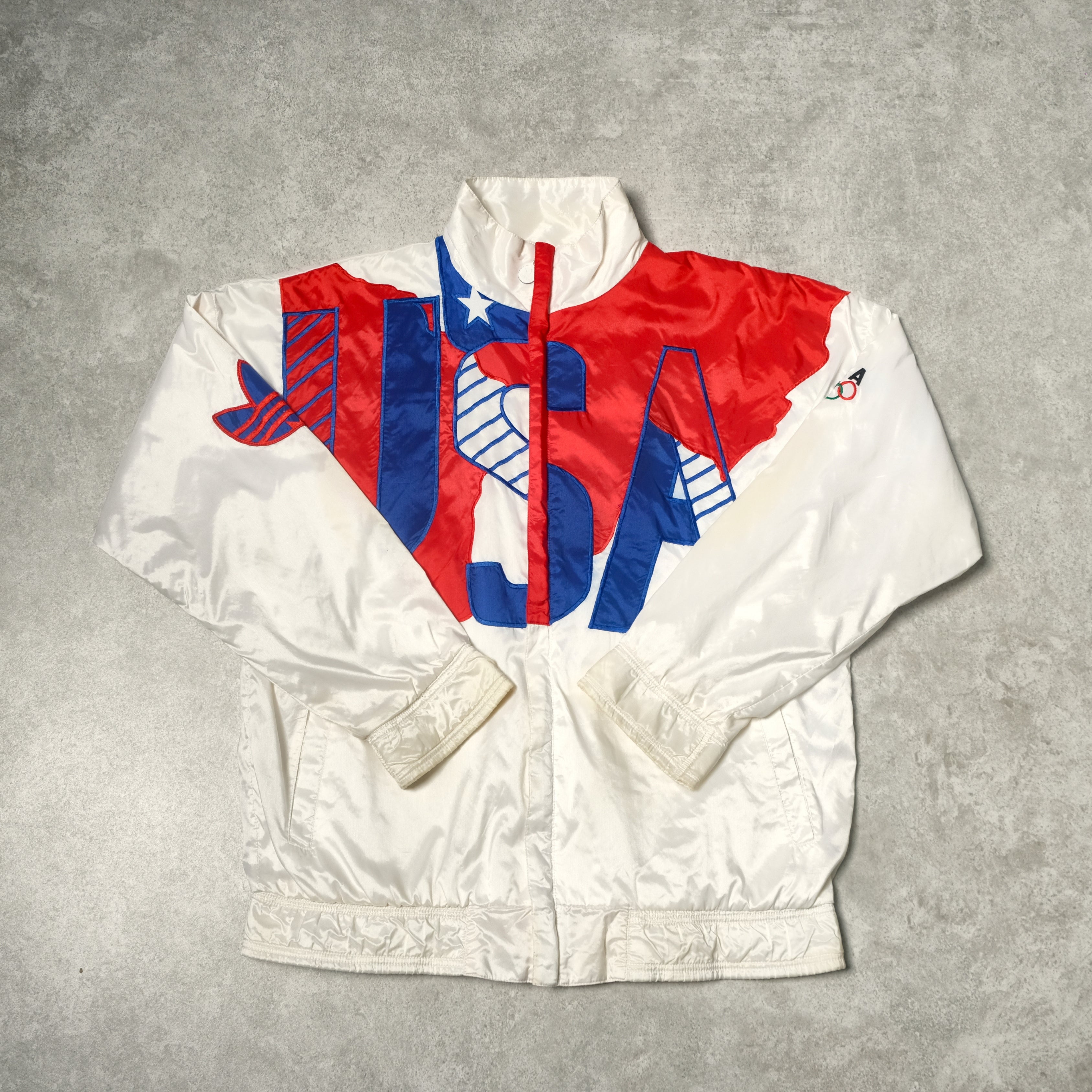 1988 USA Seoul Olympics Training Track Jacket Adidas (M)